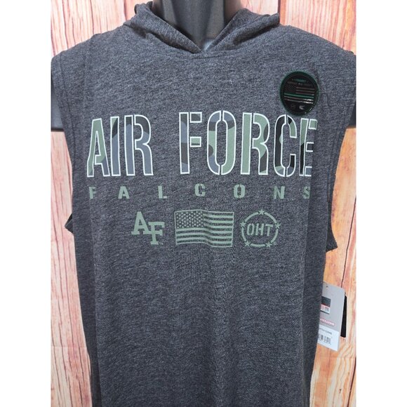 Air Force Falcons OHT Exclusive Colosseum Sleeveless Hoodie Large NWT - Picture 3 of 10